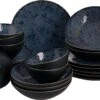 Palmer Serviesset Lester Stoneware 6-persoons 24-delig Zwart Blauw 1 Palmer Serviesset Lester Stoneware 6-persoons 24-delig Zwart Blauw -Tefal Winkel 1200x770 3