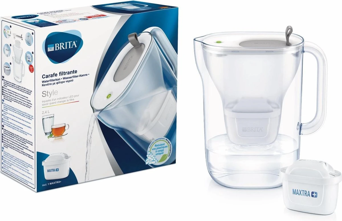 BRITA - Waterfilterkan Style Cool - Grijs - 2,4L 18 BRITA - Waterfilterkan Style Cool - Grijs - 2,4L - Afbeelding 16