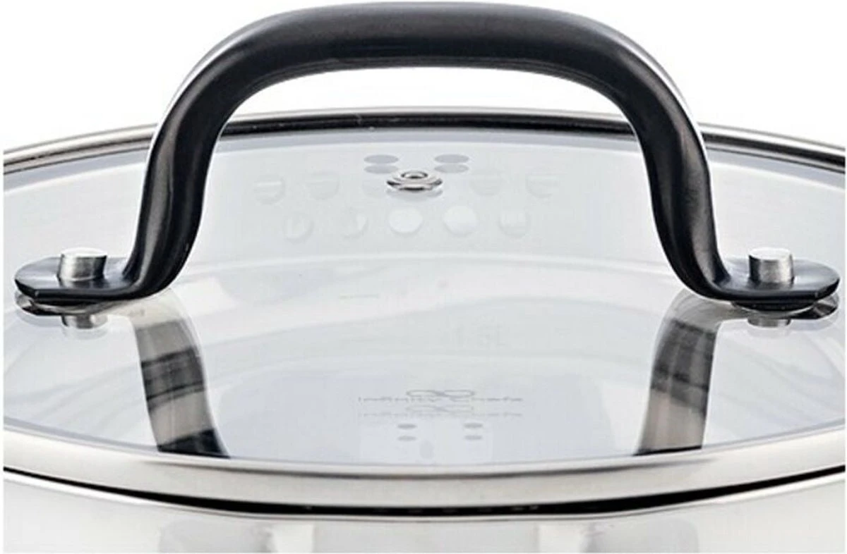 Bergner Infinity Chefs Kookpan 28 Cm - 9.0 L 4 Bergner Infinity Chefs Kookpan 28 Cm - 9.0 L - Afbeelding 2