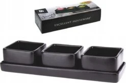 Excellent Houseware Amuse/tapas/saus Schaaltjes Met Serveerplankje - Aardewerk - Mat Zwart 11 Excellent Houseware Amuse/tapas/saus Schaaltjes Met Serveerplankje - Aardewerk - Mat Zwart -Tefal Winkel 1200x795 4