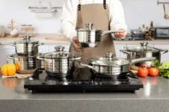 Swiss Pro + Pannenset - 12 Delig - RVS - Roestvrijstalen Kookgerei 18/10 12 Swiss Pro + Pannenset - 12 Delig - RVS - Roestvrijstalen Kookgerei 18/10 -Tefal Winkel 1200x799 10