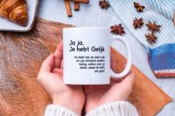 Grappige Mok Met Tekst: Jaja Je Hebt Gelijk | Grappige Cadeaus | Koffiemok | Koffiebeker | Theemok | Theebeker 11 Grappige Mok Met Tekst: Jaja Je Hebt Gelijk | Grappige Cadeaus | Koffiemok | Koffiebeker | Theemok | Theebeker -Tefal Winkel 1200x800 152