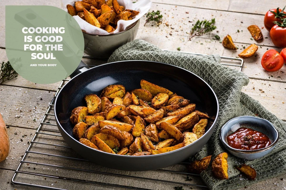 ISENVI Avon Keramische Koekenpan 20 CM - Ergo Greep 4 ISENVI Avon Keramische Koekenpan 20 CM - Ergo Greep - Afbeelding 2