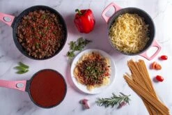 Royalty Line Inductie Pannenset - Luxe 14-delige Pannenset Marmeren Coating - Pannen Met Afneembare Handvaten - Oven-Ready - PFAS-Vrij - Voor Alle Warmtebronnen - Afneembare Koudgrepen - Antiaanbaklaag - Koekenpan Met Glazen Deksels - Roze -Tefal Winkel 1200x800 62