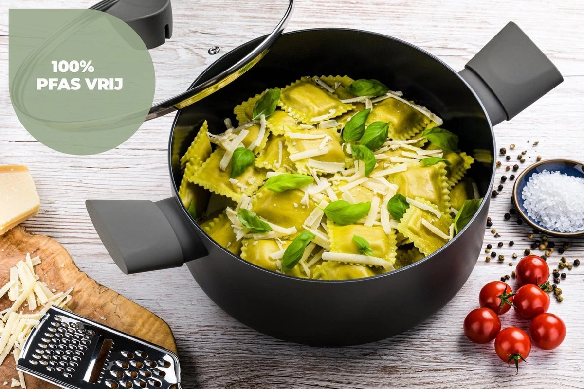 ISENVI Avon Chef Culinair Set - Pannenset 9 Delig - Ergo Grepen 8 ISENVI Avon Chef Culinair Set - Pannenset 9 Delig - Ergo Grepen - Afbeelding 6