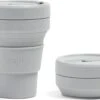 STOJO - Opvouwbare Beker - To Go - Grijs - 237ml - Herbruikbaar 2 STOJO - Opvouwbare Beker - To Go - Grijs - 237ml - Herbruikbaar -Tefal Winkel 1200x809 2