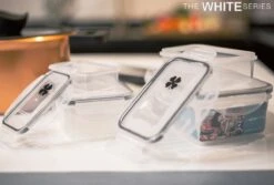 The White Series - Keramische Pannenset Met Glazen Deksels - Inclusief Set Vershoudbakjes - Zwart -Tefal Winkel 1200x813 2