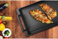 Eurolux Teppanyaki Plaat Met Grepen - 41 X 24 X 2.5 Cm - Zwart - Aluminium - Geschikt Voor Alle Warmtebronnen 19 Eurolux Teppanyaki Plaat Met Grepen - 41 X 24 X 2.5 Cm - Zwart - Aluminium - Geschikt Voor Alle Warmtebronnen -Tefal Winkel 1200x815