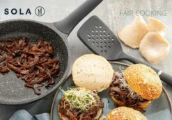 Sola Koekenpan Fair Cooking - Ø 28 Cm - Zwart/wit - Aluminium - Antiaanbaklaag -Tefal Winkel 1200x842