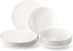 Villeroy & Boch, Vivo 19-5254-7611 Tafelservies Voor Maximaal 6 Personen, 12 Stuks, Premium Porselein, Wit -Tefal Winkel 1200x844 2