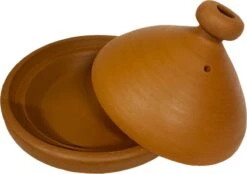 Marokkaanse Authentieke Handgemaakte Aardewerk Tajine Naturel 33 Cm - Ongeglazuurd En Loodvrij -Tefal Winkel 1200x845 3