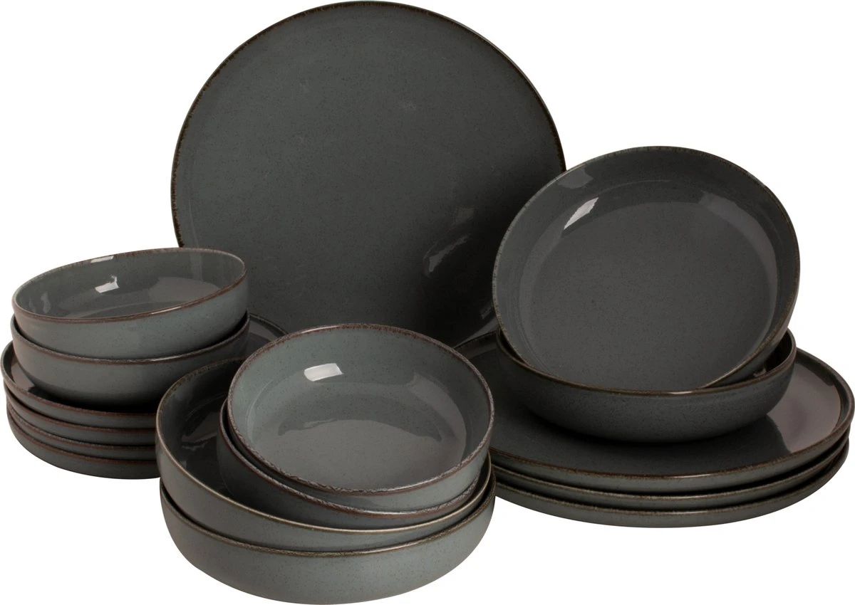 Palmer Serviesset Antigo Porselein 4-persoons 16-delig Blauw 4 Palmer Serviesset Antigo Porselein 4-persoons 16-delig Blauw - Afbeelding 2