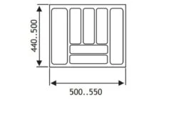 Culinorm Bestekbak - Besteklade - 55 Cm Breed X 50 Cm Diep - Grijs -Tefal Winkel 1200x850 8