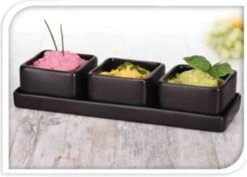 Excellent Houseware Amuse/tapas/saus Schaaltjes Met Serveerplankje - Aardewerk - Mat Zwart 9 Excellent Houseware Amuse/tapas/saus Schaaltjes Met Serveerplankje - Aardewerk - Mat Zwart -Tefal Winkel 1200x858 1