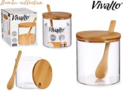 Suikerkom / Suikerpotje Glas Met Bamboe Houten Lepel En Deksel 520 ML 7 Suikerkom / Suikerpotje Glas Met Bamboe Houten Lepel En Deksel 520 ML -Tefal Winkel 1200x889 6