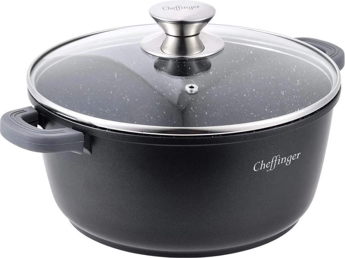 Cheffinger 24cm Braadpan / Kookpot - CF-DC24 3 Cheffinger 24cm Braadpan / Kookpot - CF-DC24