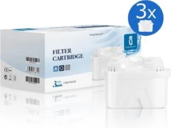 Aigostar Waterfilterpatronen Pure - 3 Stuks - Waterfilter - Filterpatronen - Brita Maxtra+ Compatible -Tefal Winkel 1200x898 5