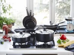 GreenPan Cambridge Hapjespan Met Deksel 24cm - Zwart - Inductie - PFAS-vrij -Tefal Winkel 1200x899 4