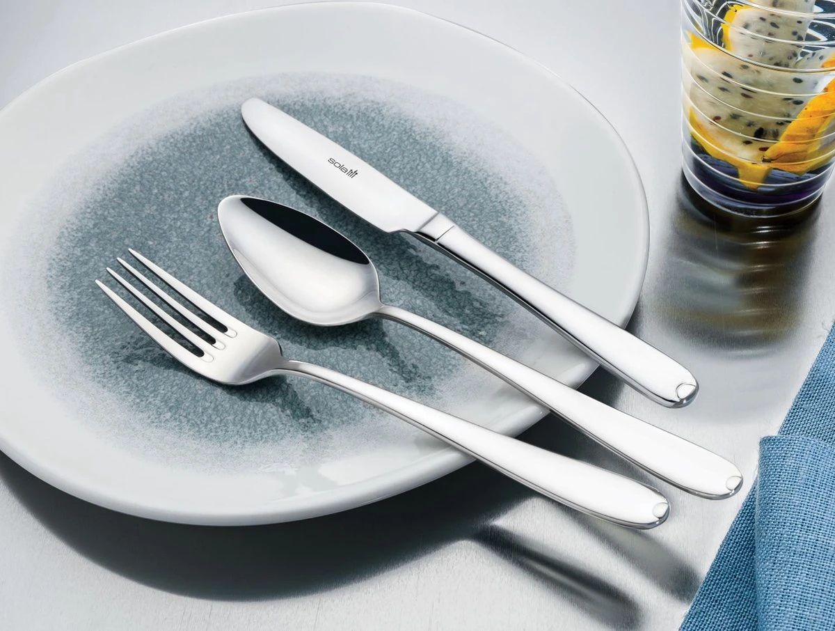 Sola Bestekset Fleurie - Modern - 9 Persoons - 90 Delig - Zilverwit Edelstaal 18/10 - RVS - Zilver 4 Sola Bestekset Fleurie - Modern - 9 Persoons - 90 Delig - Zilverwit Edelstaal 18/10 - RVS - Zilver - Afbeelding 2