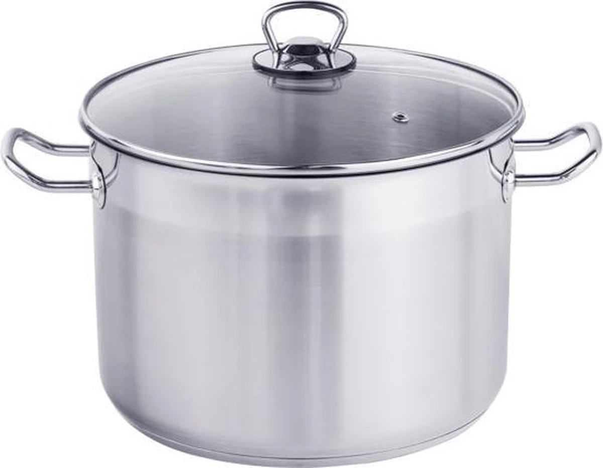 Haushalt Soeppan Met Glazen Deksel - 10 Liter- RVS 10 Haushalt Soeppan Met Glazen Deksel - 10 Liter- RVS - Afbeelding 8