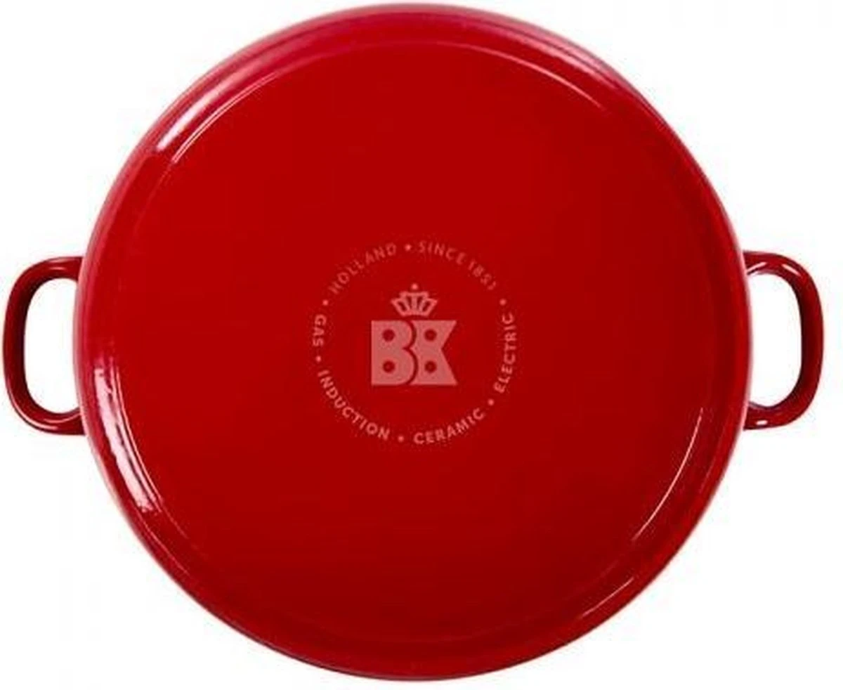 BK Bourgogne Braadpan Ø 24 Cm - Rood - Gietijzer - Inductie 9 BK Bourgogne Braadpan Ø 24 Cm - Rood - Gietijzer - Inductie - Afbeelding 7