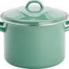 Lite-Body Magnus Soeppan/Stamppotpan Met Deksel - 24cm/8l - Emaille - Olijf Groen -Tefal Winkel 1200x985 2