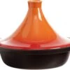 Cosy & Trendy Tajine Zwart / Oranje - Gietijzeren Schaal - Ø25cm - Geschikt Voor Inductie -Tefal Winkel 1200x986