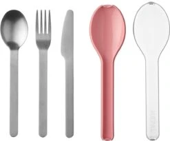 Mepal – Bestekset 3-delig Ellipse – Bestaat Uit Een Mes, Vork En Lepel – Nordic Pink – RVS Bestekset -Tefal Winkel 1200x997 2