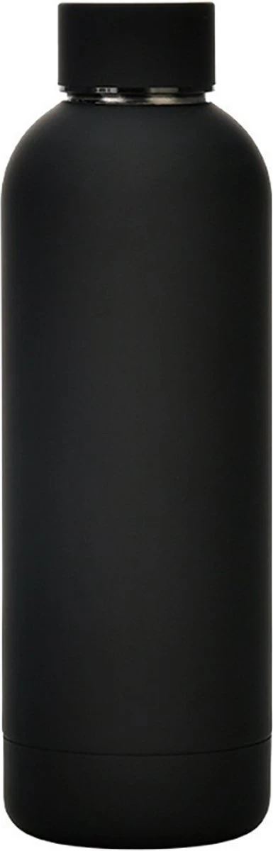 Merkloos Thermosfles - 500 Ml - Zwart - Dubbelwandig - RVS - Warm - Koud - Koffie - Water - Thee - Duurzaam 2 Merkloos Thermosfles - 500 Ml - Zwart - Dubbelwandig - RVS - Warm - Koud - Koffie - Water - Thee - Duurzaam