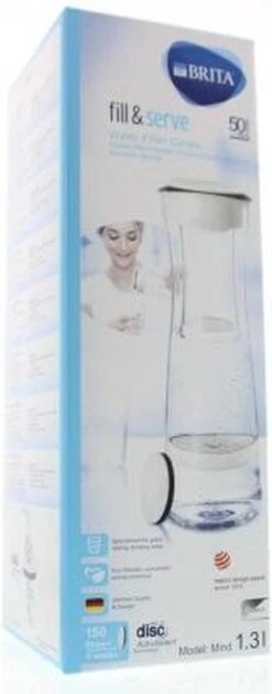 BRITA - Fill&Serve Waterfilterkaraf - 1,3L - Wit Grafiet - Inclusief 1 MicroDisc Waterfilter -Tefal Winkel 471x1200 1