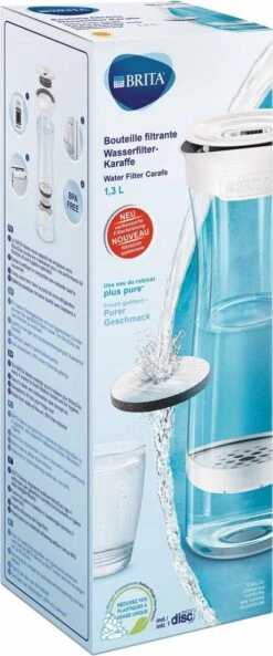 BRITA - Fill&Serve Waterfilterkaraf - 1,3L - Wit Grafiet - Inclusief 1 MicroDisc Waterfilter -Tefal Winkel 500x1200