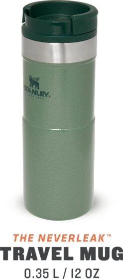 Stanley The NeverLeak™ Travel Mug 0,35L NEW - Thermosfles - Hammertone Green -Tefal Winkel 530x1200