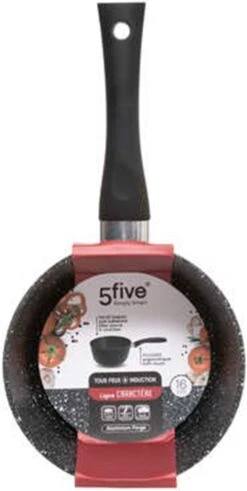 5Five - Steelpan/sauspan - Alle Kookplaten Geschikt - Zwart - D16 Cm -Tefal Winkel 604x1200