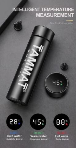 Slimme Thermosfles Met LCD Temperatuur Display - Curver Isolatiefles 0,5 Liter - Dubbelwandige Thermosfles - Thermosbeker - Isoleerfles - Thermoskan - Travel Mug - Bidon Drinkfles - Koffiebeker - Drinkflessen - RVS - Smart Thermos - Metaal -Tefal Winkel 620x1200