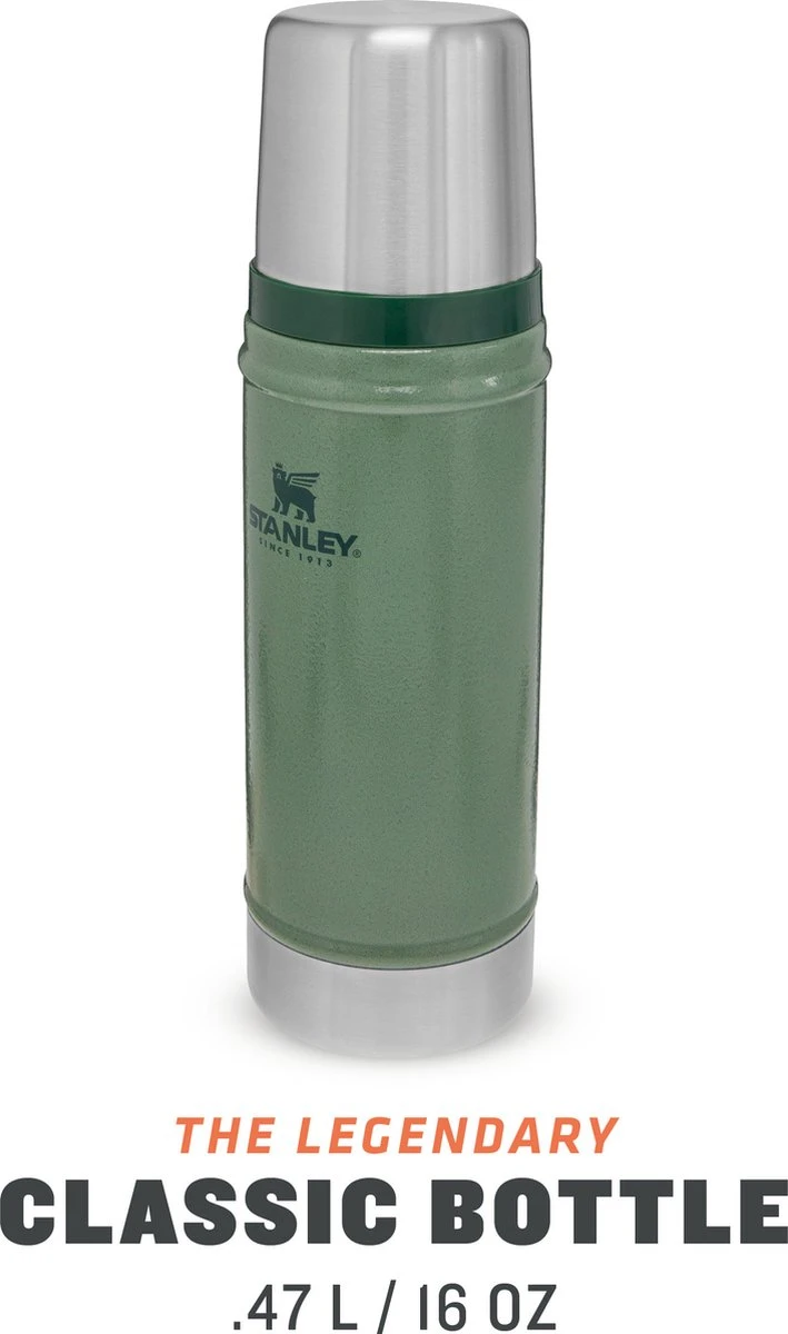 Stanley The Legendary Classic Bottle 0,47L - Thermosfles - Hammertone Green 10 Stanley The Legendary Classic Bottle 0,47L - Thermosfles - Hammertone Green - Afbeelding 8