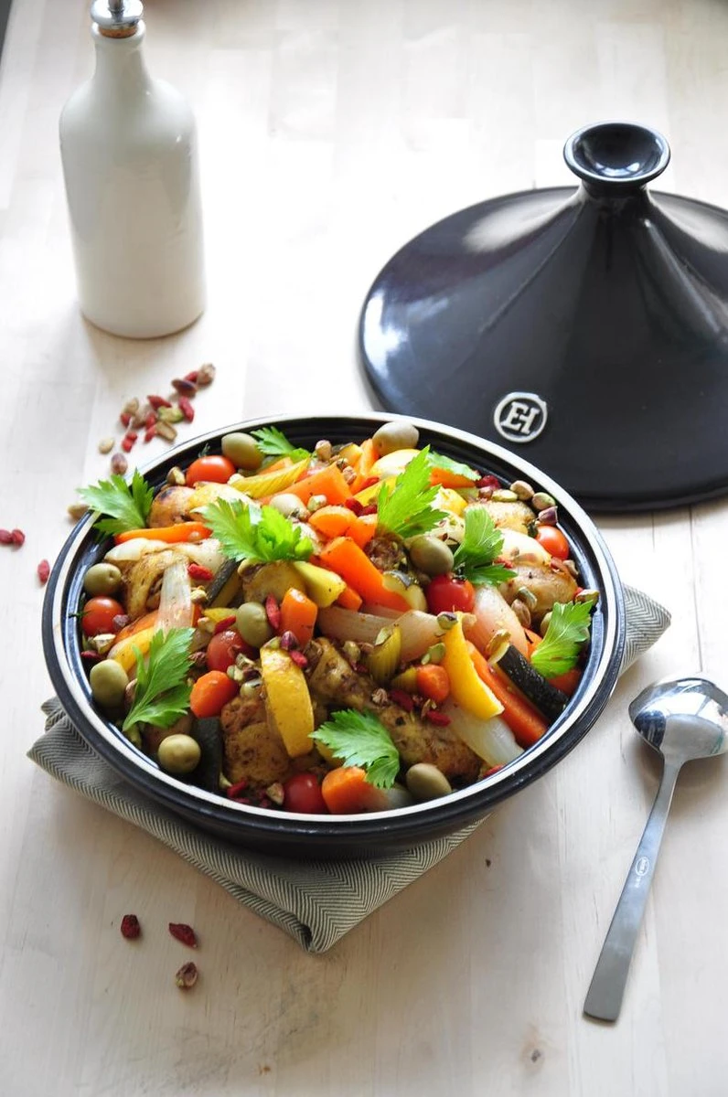 Emile Henry Tajine - Ø32 Cm - Fusain 9 Emile Henry Tajine - Ø32 Cm - Fusain - Afbeelding 7