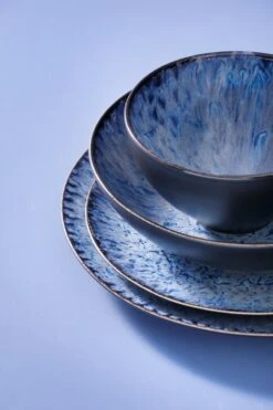 Palmer Serviesset Lester Stoneware 6-persoons 24-delig Zwart Blauw -Tefal Winkel 800x1200 26