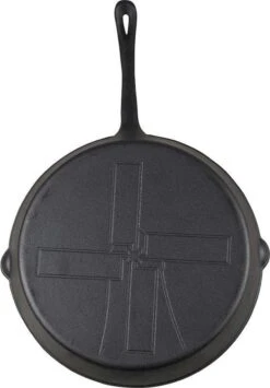 The Windmill Koekenpan Skillet Extra - 31,5 Cm - Gietijzer Zwart -Tefal Winkel 834x1200