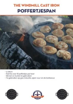 The Windmill Poffertjespan 30 Cm Gietijzer 2,3 Kg Zwart 14 The Windmill Poffertjespan 30 Cm Gietijzer 2,3 Kg Zwart -Tefal Winkel 847x1200