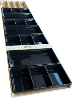 Sjoelbak - Borrelsjoelbak - Hapjesplank - Borrelplank - Mini Sjoelbak 120 Cm Met Zwarte Bakjes - Kleine Sjoelbakken -Tefal Winkel 882x1200