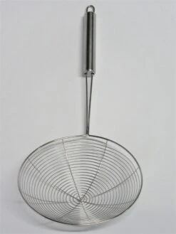 Frituurschep / Schuimspaan Metaal RVS 38cm