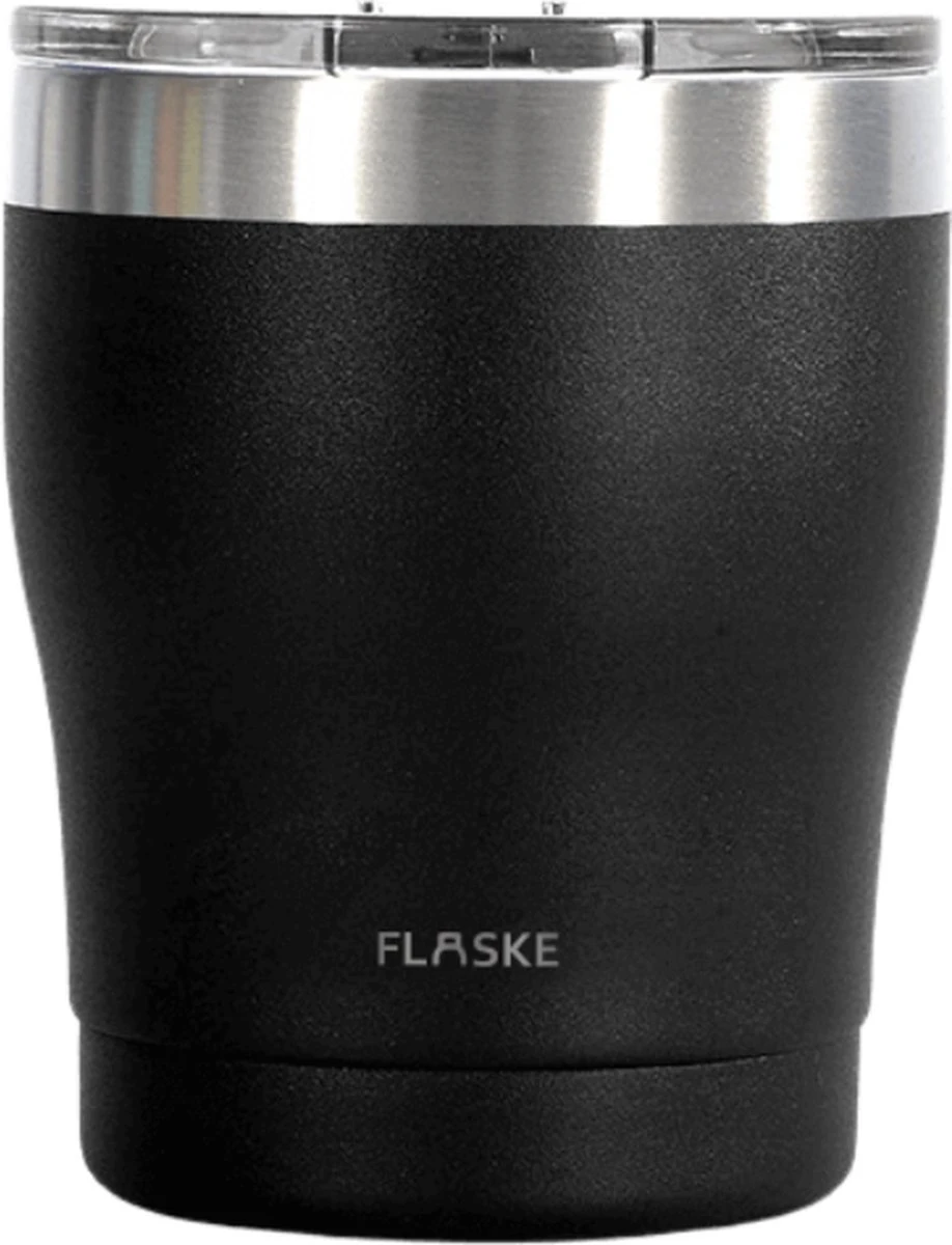 FLASKE Koffiebeker Coffee Cup - Night - 250ml - RVS Koffiebeker To Go Van 250ML 3 FLASKE Koffiebeker Coffee Cup - Night - 250ml - RVS Koffiebeker To Go Van 250ML