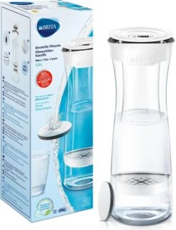 BRITA - Fill&Serve Waterfilterkaraf - 1,3L - Wit Grafiet - Inclusief 1 MicroDisc Waterfilter -Tefal Winkel 918x1200