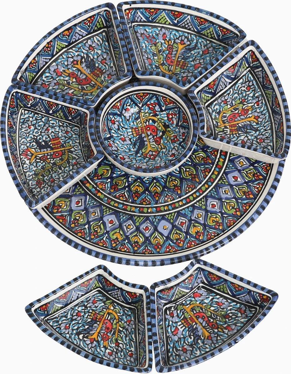 CRAFLAIR ~ Serveerschaal ~ Tapas Schaaltjes ~ 8-delig Set ~ Tapasschaal ~ Handgemaakt Aardewerk 8 CRAFLAIR ~ Serveerschaal ~ Tapas Schaaltjes ~ 8-delig Set ~ Tapasschaal ~ Handgemaakt Aardewerk - Afbeelding 6