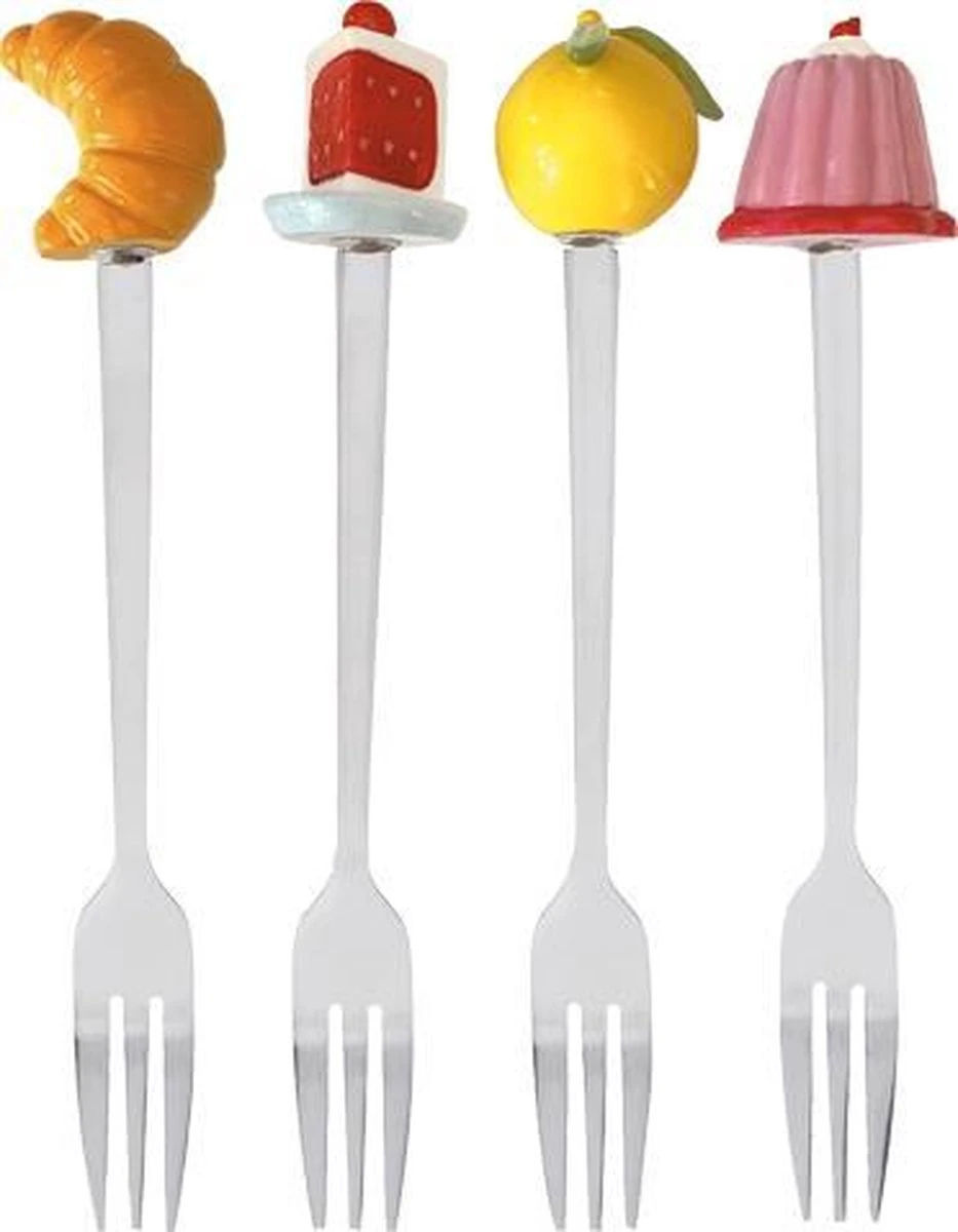 Blond Amsterdam – Even Bijkletsen - Cake Set Gebaksvorkjes 4 Blond Amsterdam – Even Bijkletsen - Cake Set Gebaksvorkjes - Afbeelding 2