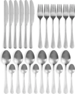 Magani - Zilveren Bestekset - Roestvrij Staal - 24-delig - Voor Zes Personen - PVD Coating 12 Magani - Zilveren Bestekset - Roestvrij Staal - 24-delig - Voor Zes Personen - PVD Coating -Tefal Winkel 958x1200 4