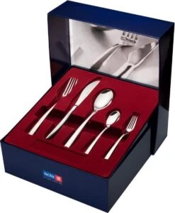 Sola Bestekset Hermitage - Modern - 12 Persoons - 64 Delig - Zilverwit Edelstaal 18/10 - RVS - Zilver -Tefal Winkel 987x1200 3