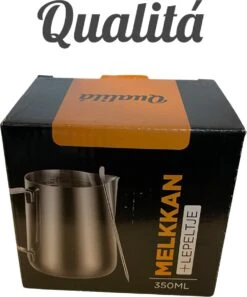 Qualitá® Melkkan Met Art Pen - Barista Melkkannetje - 350 ML - Melkopschuimkannen -Tefal Winkel 998x1200 1